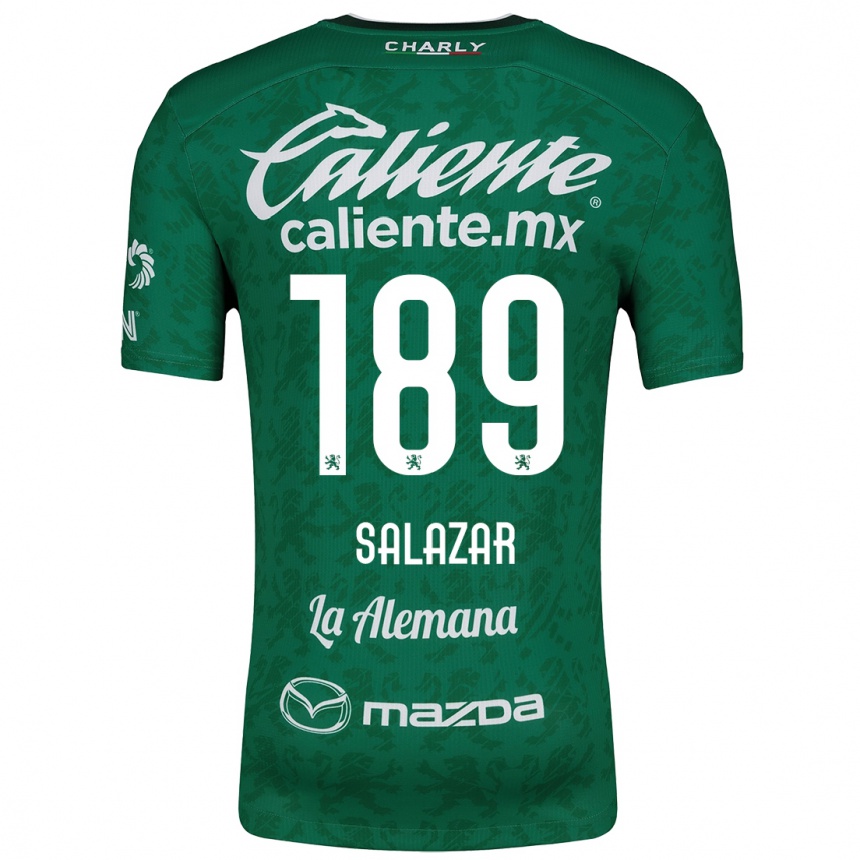 Men Football José Salazar #189 Green White Home Jersey 2024/25 T-Shirt Uk