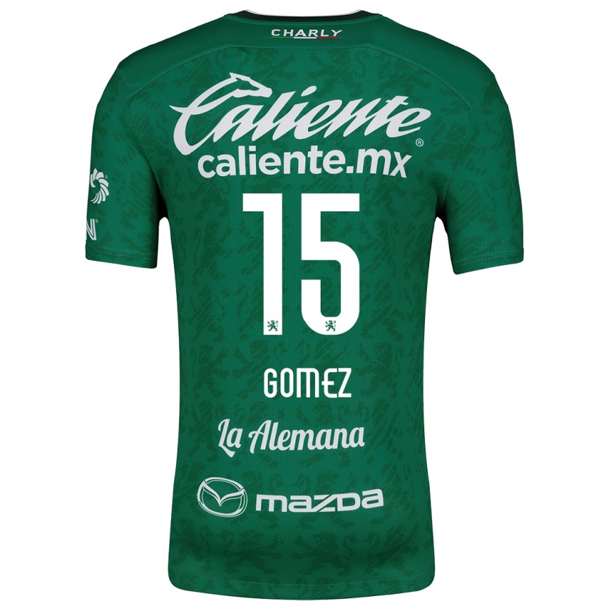 Men Football Paulina Gómez #15 Green White Home Jersey 2024/25 T-Shirt Uk