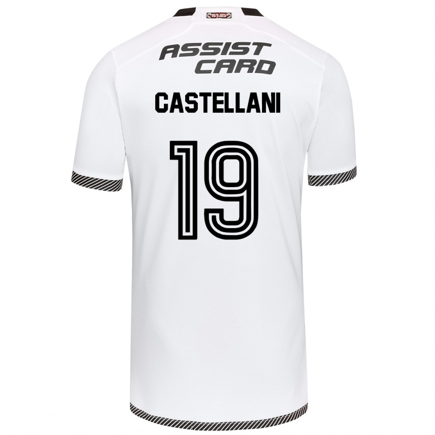 Men Football Gonzalo Castellani #19 White Black Home Jersey 2024/25 T-Shirt Uk