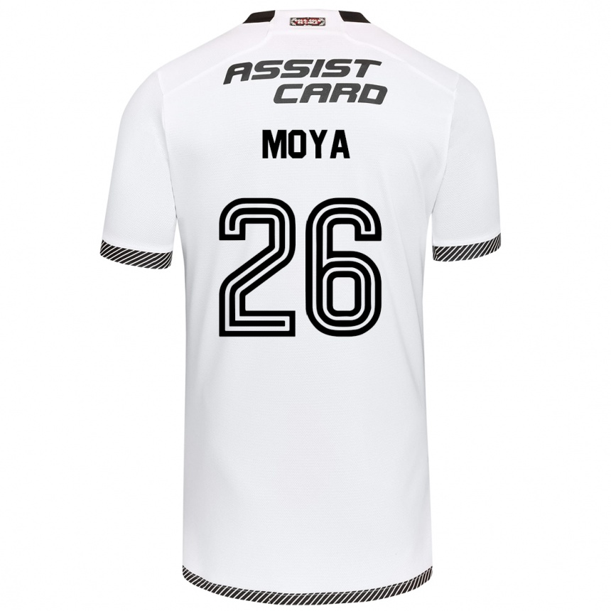 Men Football Matías Moya #26 White Black Home Jersey 2024/25 T-Shirt Uk