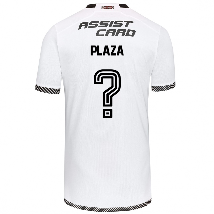 Men Football Diego Plaza #0 White Black Home Jersey 2024/25 T-Shirt Uk