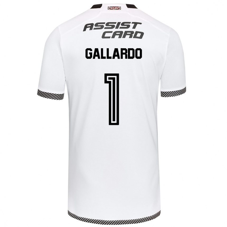 Men Football Alexia Gallardo #1 White Black Home Jersey 2024/25 T-Shirt Uk