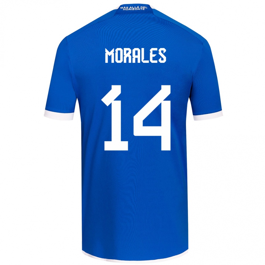 Men Football Marcelo Morales #14 Blue White Home Jersey 2024/25 T-Shirt Uk