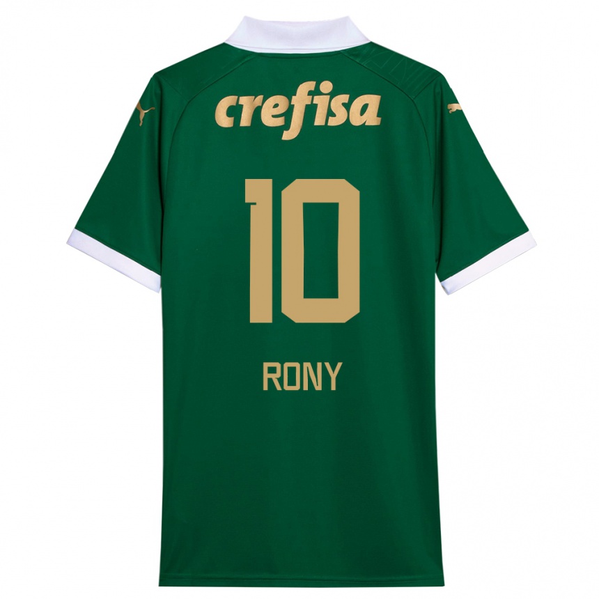 Men Football Rony #10 Green White Home Jersey 2024/25 T-Shirt Uk