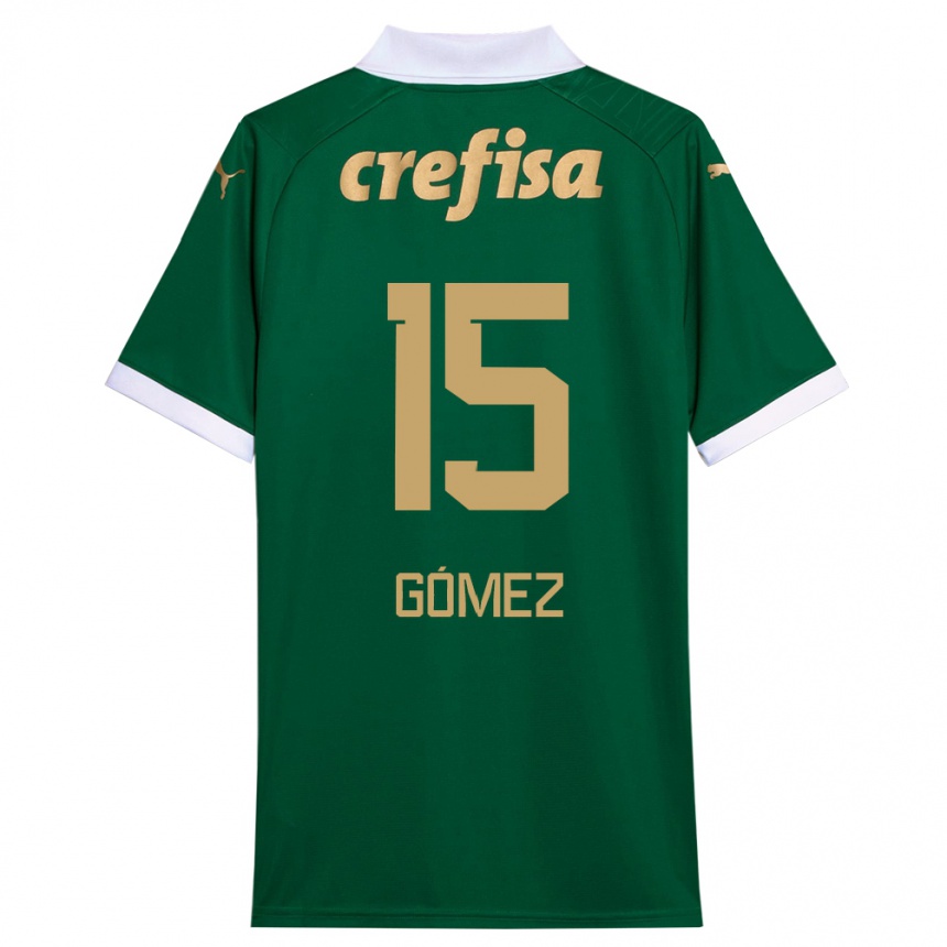 Men Football Gustavo Gómez #15 Green White Home Jersey 2024/25 T-Shirt Uk