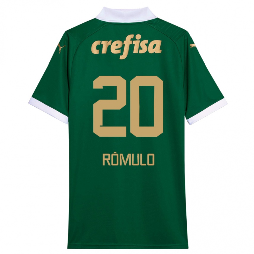 Men Football Rômulo #20 Green White Home Jersey 2024/25 T-Shirt Uk