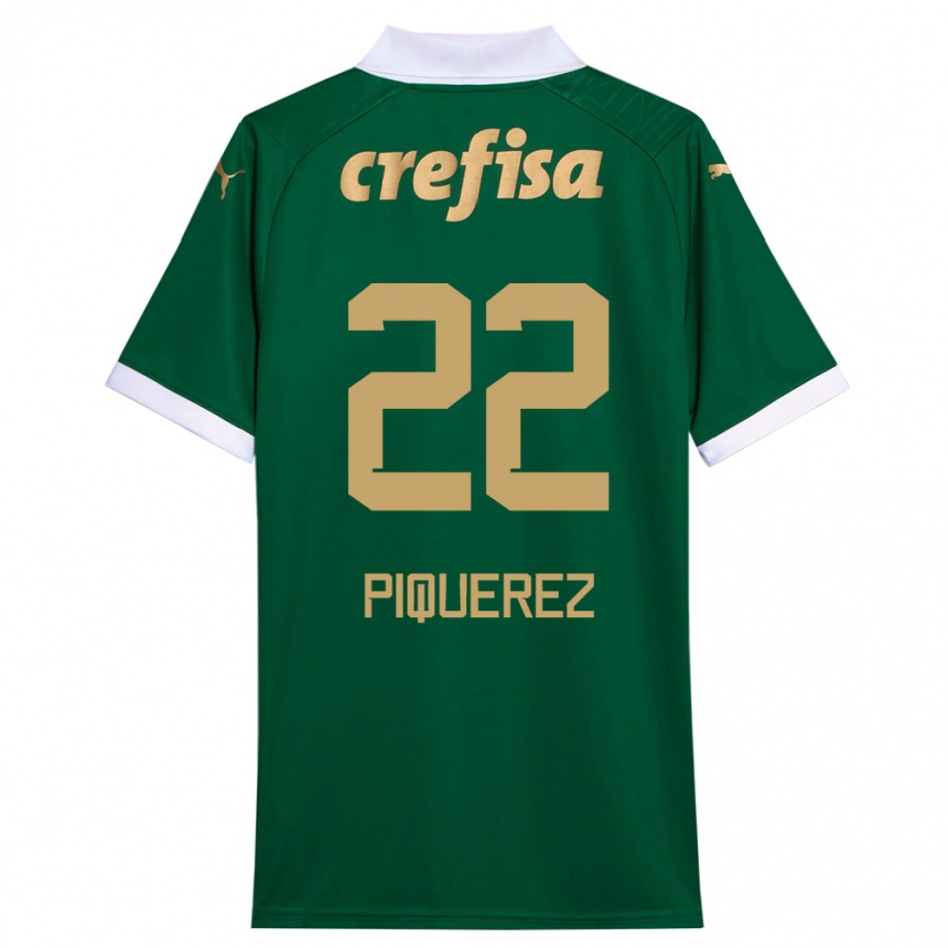 Men Football Joaquín Piquerez #22 Green White Home Jersey 2024/25 T-Shirt Uk