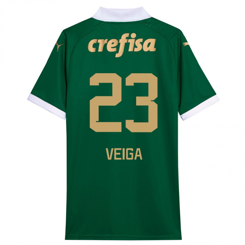 Men Football Raphael Veiga #23 Green White Home Jersey 2024/25 T-Shirt Uk