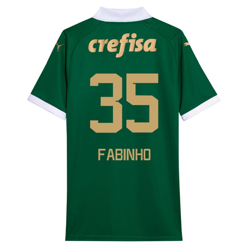 Men Football Fabinho #35 Green White Home Jersey 2024/25 T-Shirt Uk