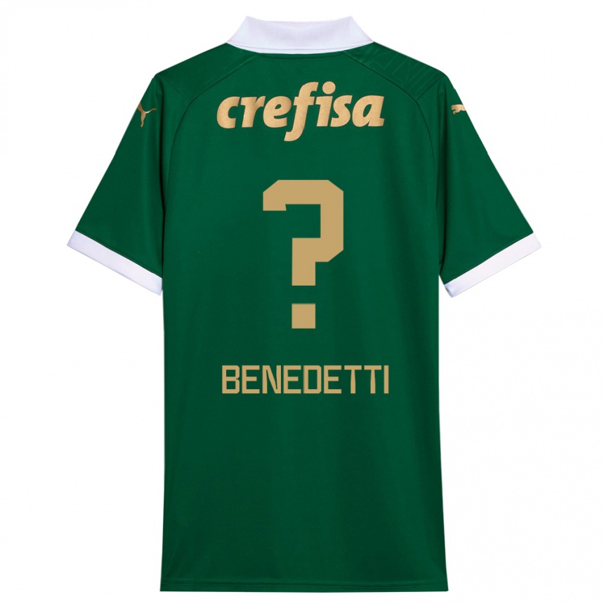 Men Football Luis Benedetti #0 Green White Home Jersey 2024/25 T-Shirt Uk