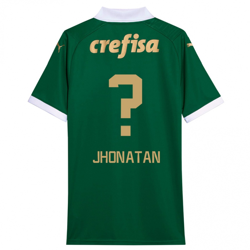 Men Football Jhonatan #0 Green White Home Jersey 2024/25 T-Shirt Uk