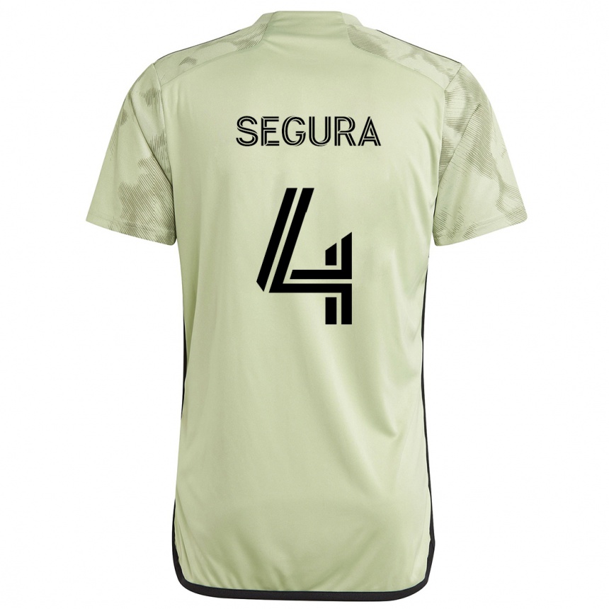 Men Football Eddie Segura #4 Light Green Away Jersey 2024/25 T-Shirt Uk