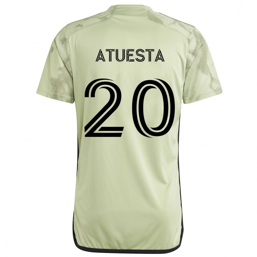 Men Football Eduard Atuesta #20 Light Green Away Jersey 2024/25 T-Shirt Uk