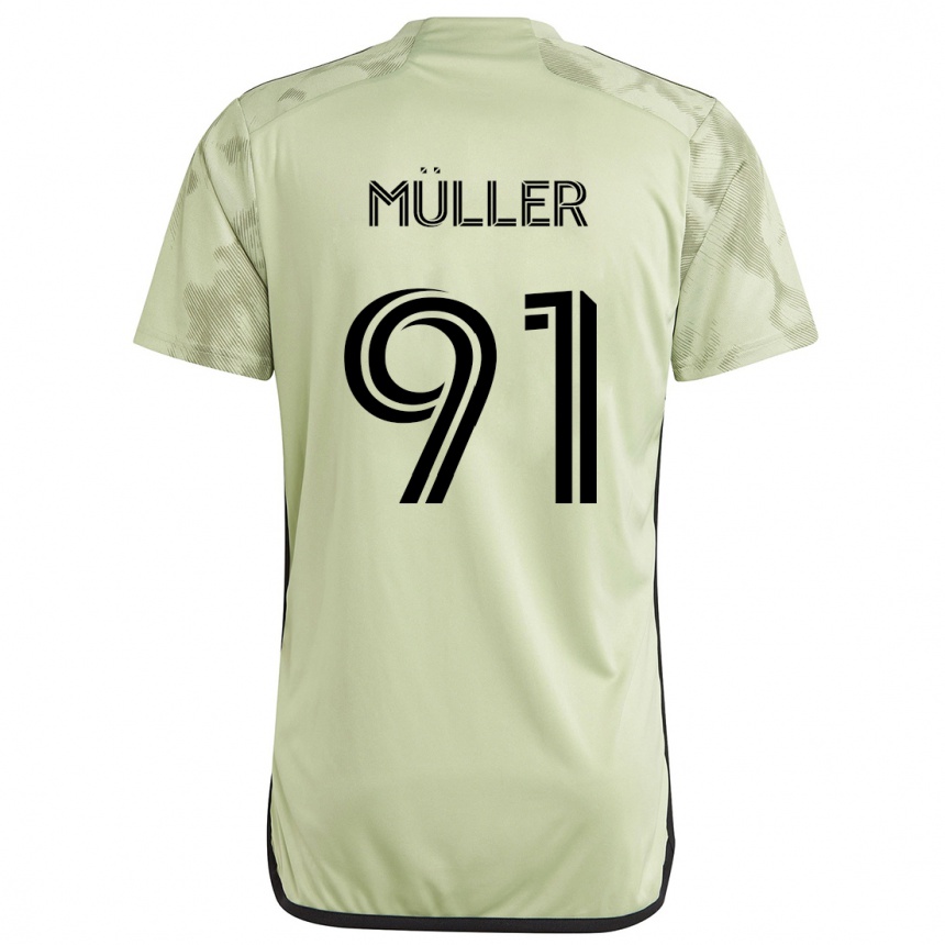 Men Football Luis Müller #91 Light Green Away Jersey 2024/25 T-Shirt Uk