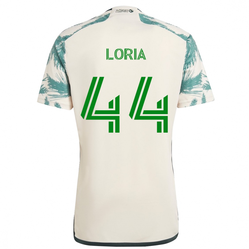 Men Football Marvin Loría #44 Beige Brown Away Jersey 2024/25 T-Shirt Uk