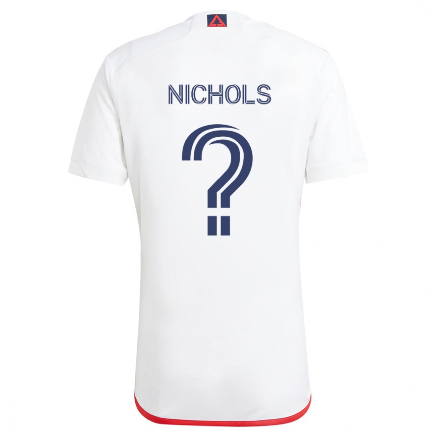 Men Football Robert Nichols #0 White Red Away Jersey 2024/25 T-Shirt Uk