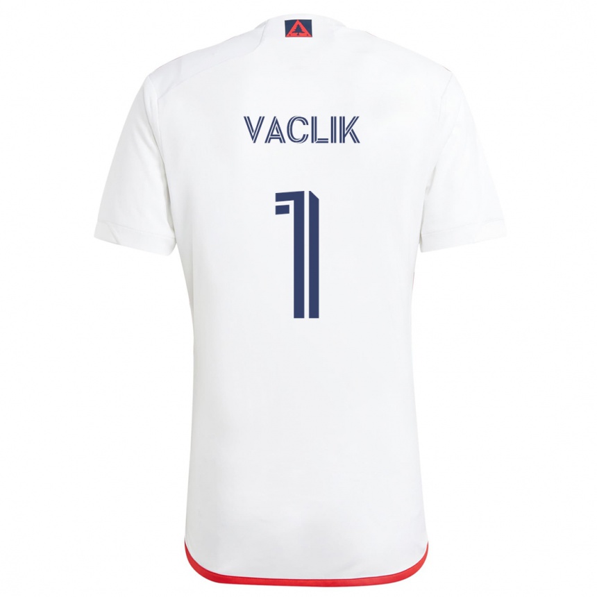 Men Football Tomas Vaclik #1 White Red Away Jersey 2024/25 T-Shirt Uk