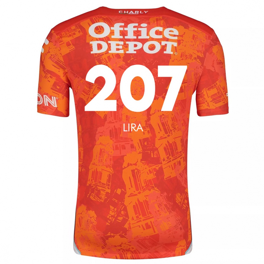 Men Football Almir Lira #207 Orange White Away Jersey 2024/25 T-Shirt Uk