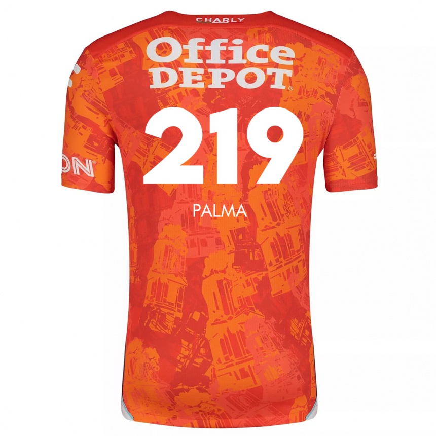 Men Football Pablo Palma #219 Orange White Away Jersey 2024/25 T-Shirt Uk