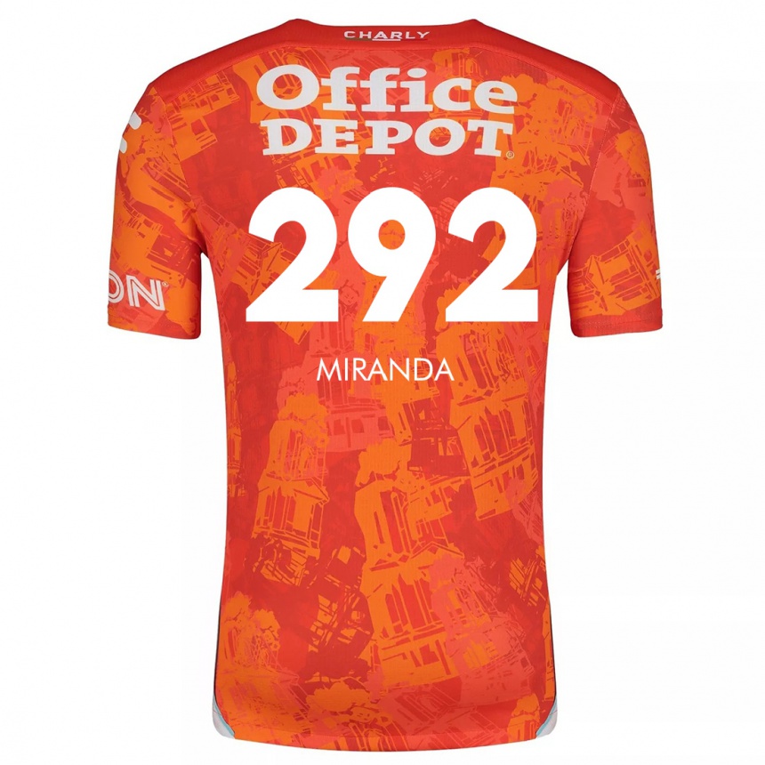 Men Football Herbey Miranda #292 Orange White Away Jersey 2024/25 T-Shirt Uk