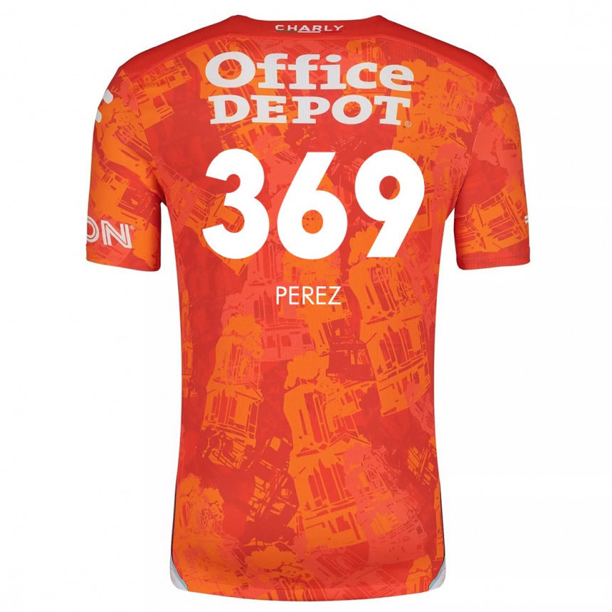 Men Football Santiago Pérez #369 Orange White Away Jersey 2024/25 T-Shirt Uk