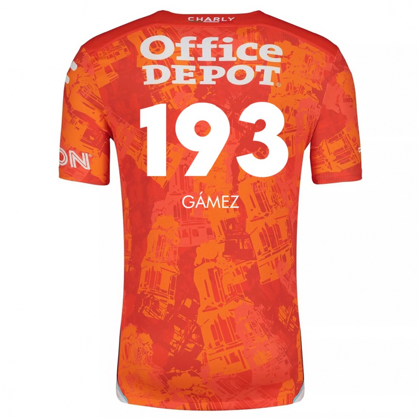 Men Football Juan Gámez #193 Orange White Away Jersey 2024/25 T-Shirt Uk