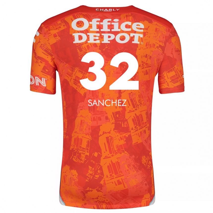 Men Football Luis Sánchez #32 Orange White Away Jersey 2024/25 T-Shirt Uk