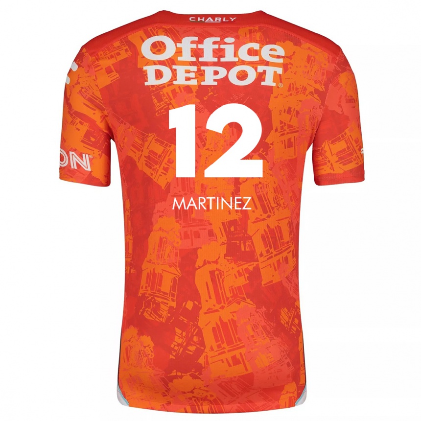 Men Football Sofía Martínez #12 Orange White Away Jersey 2024/25 T-Shirt Uk