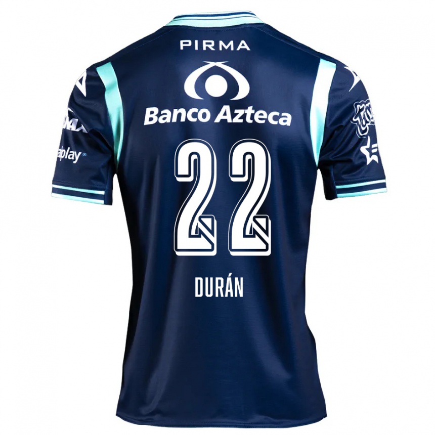 Men Football Rafael Durán #22 Navy Blue Away Jersey 2024/25 T-Shirt Uk