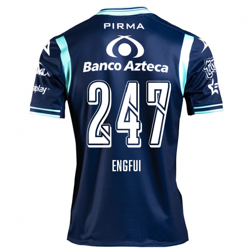 Men Football Emilio Engfui #247 Navy Blue Away Jersey 2024/25 T-Shirt Uk