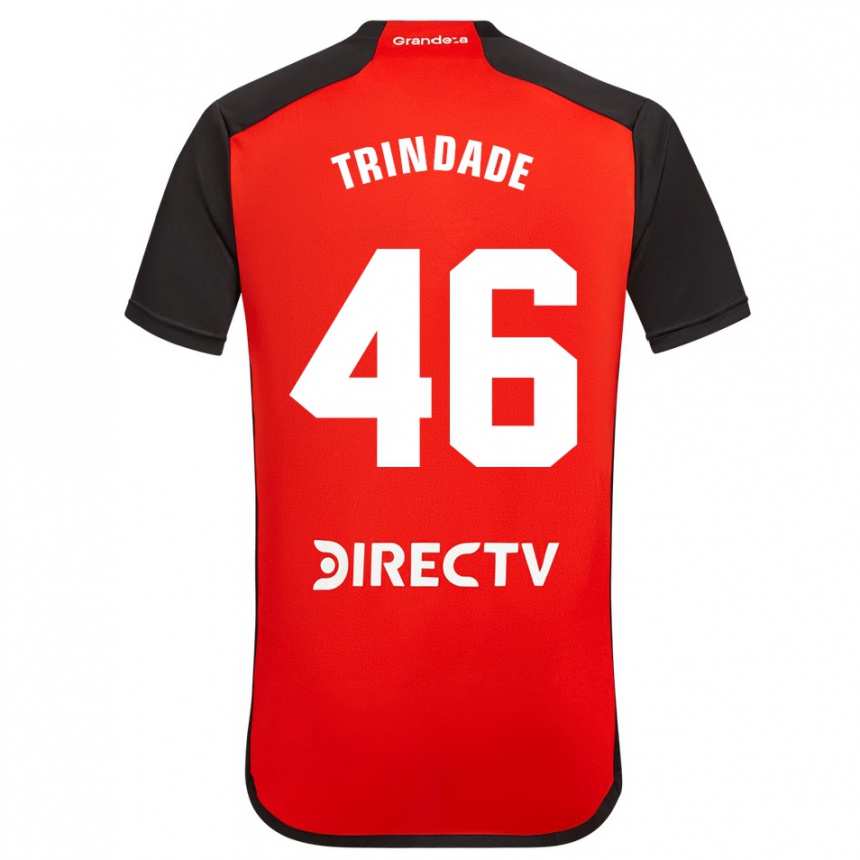 Men Football Gonzalo Trindade #46 Red Black White Away Jersey 2024/25 T-Shirt Uk