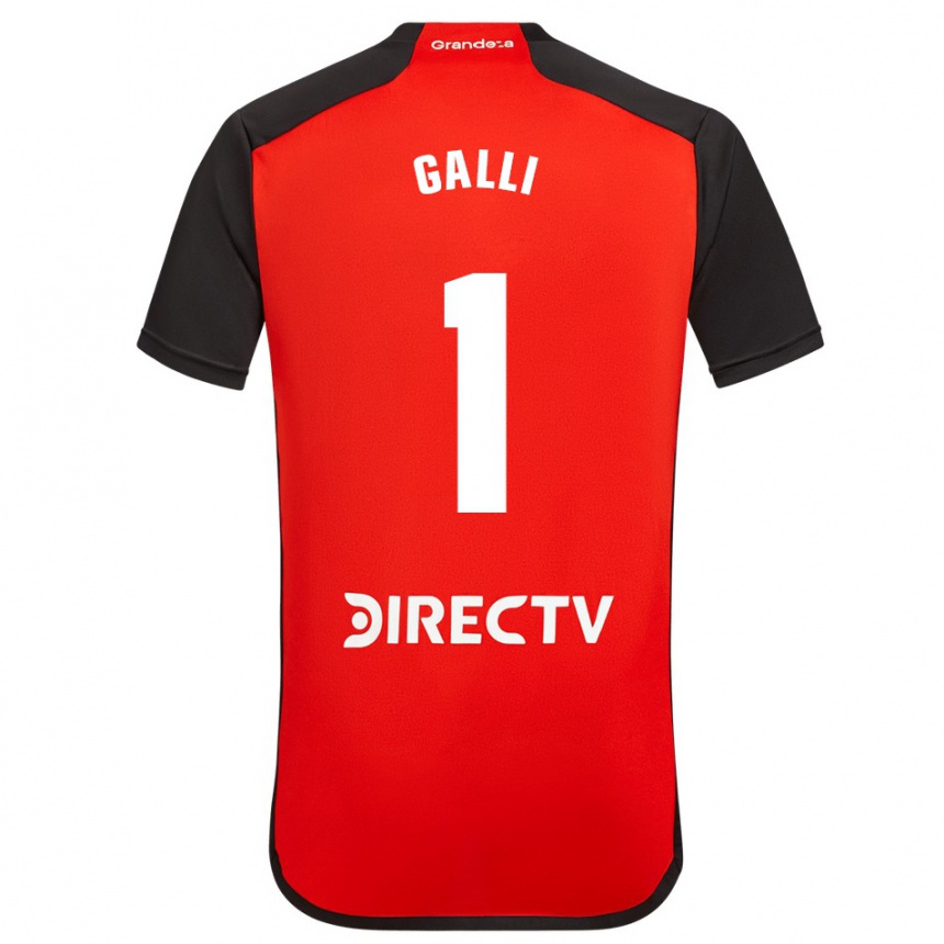 Men Football Ludmila Galli #1 Red Black White Away Jersey 2024/25 T-Shirt Uk