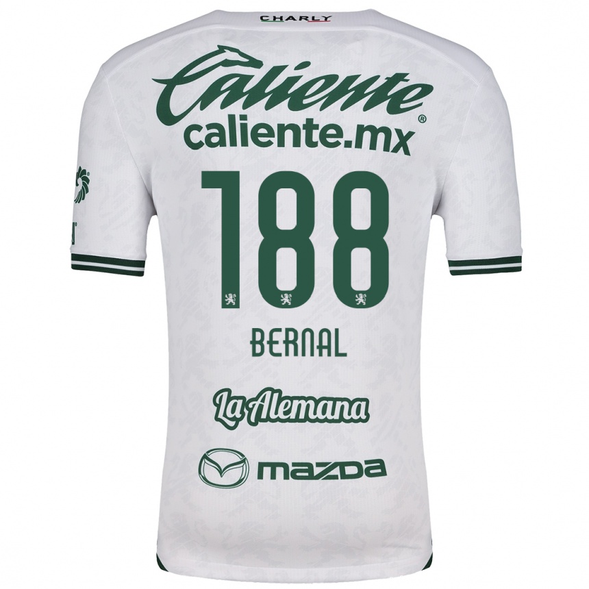 Men Football Juan Bernal #188 White Green Away Jersey 2024/25 T-Shirt Uk