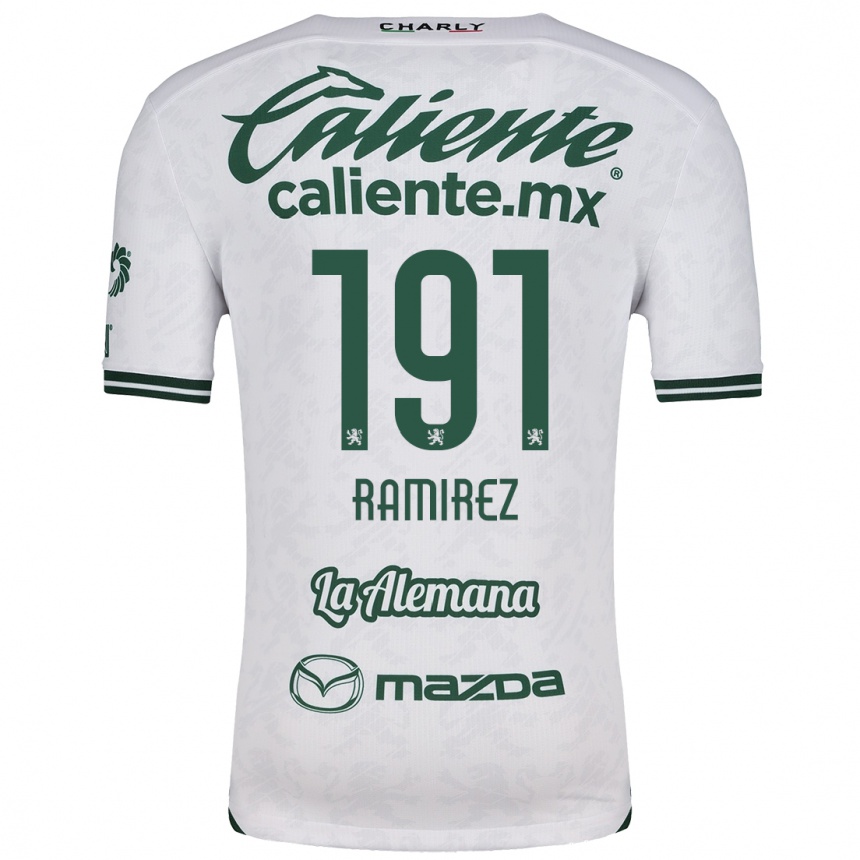 Men Football Ian Ramírez #191 White Green Away Jersey 2024/25 T-Shirt Uk