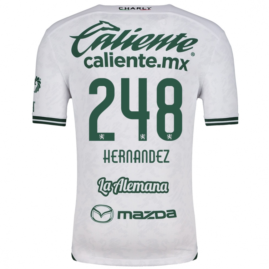 Men Football Fernando Hernández #248 White Green Away Jersey 2024/25 T-Shirt Uk