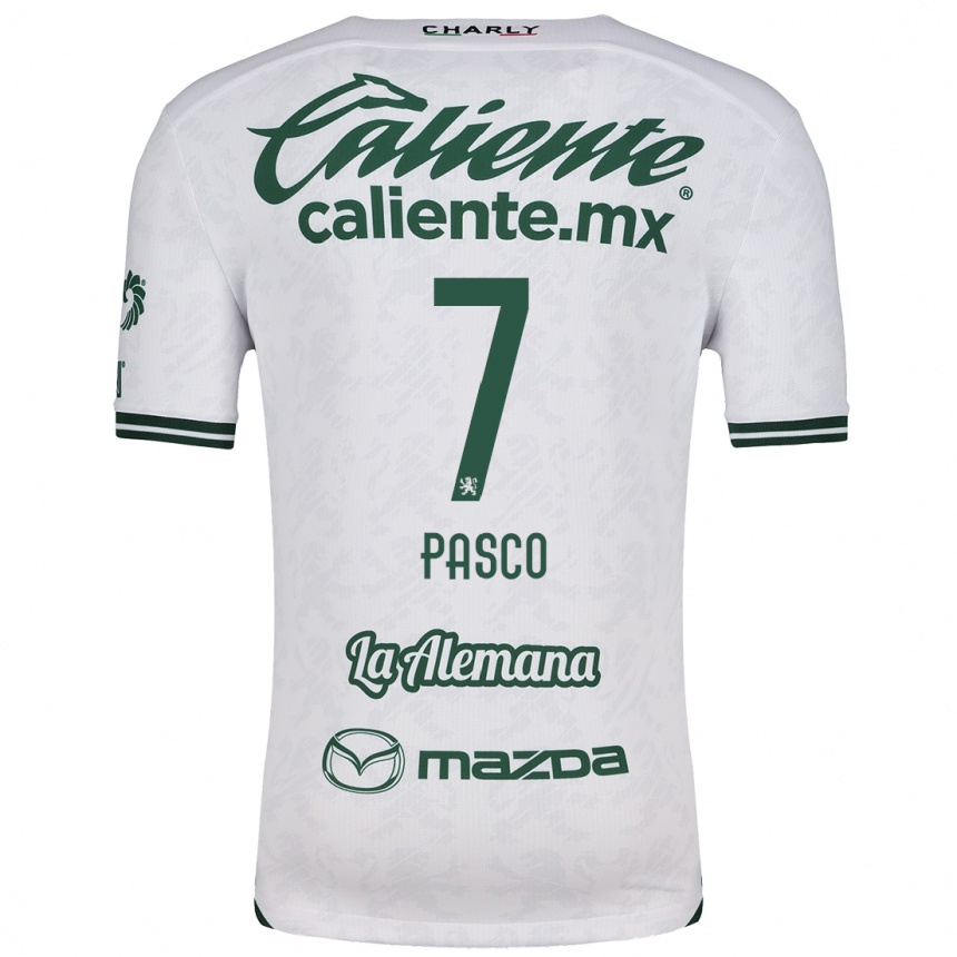 Men Football Madeleine Pasco #7 White Green Away Jersey 2024/25 T-Shirt Uk