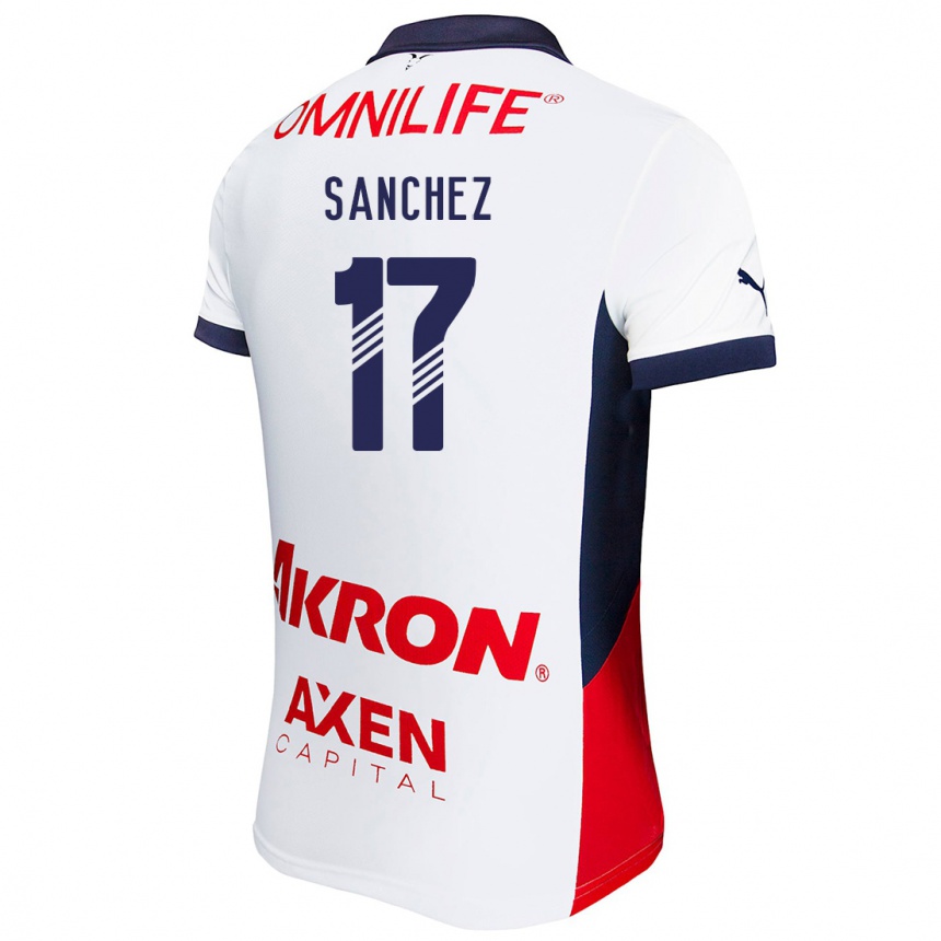 Men Football Jesús Sánchez #17 White Red Blue Away Jersey 2024/25 T-Shirt Uk