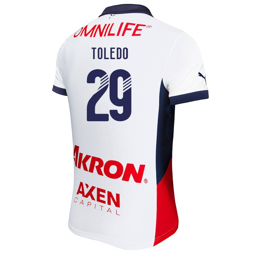 Men Football Wendy Toledo #29 White Red Blue Away Jersey 2024/25 T-Shirt Uk