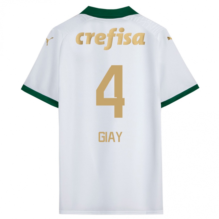 Men Football Agustín Giay #4 White Green Away Jersey 2024/25 T-Shirt Uk