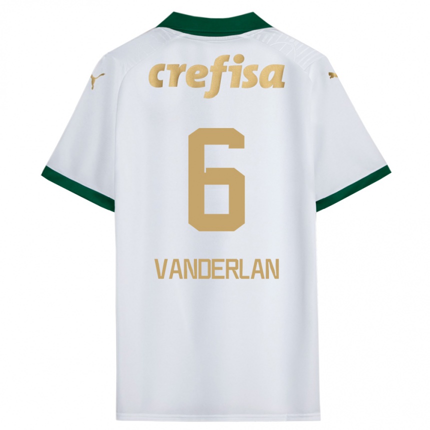 Men Football Vanderlan #6 White Green Away Jersey 2024/25 T-Shirt Uk