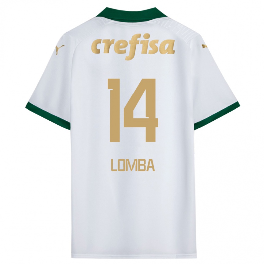 Men Football Marcelo Lomba #14 White Green Away Jersey 2024/25 T-Shirt Uk