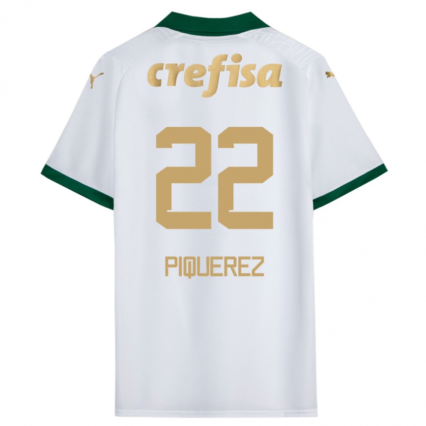 Men Football Joaquín Piquerez #22 White Green Away Jersey 2024/25 T-Shirt Uk