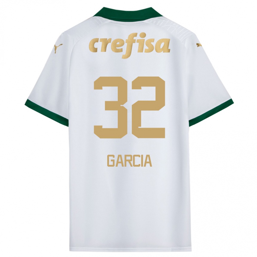 Men Football Garcia #32 White Green Away Jersey 2024/25 T-Shirt Uk