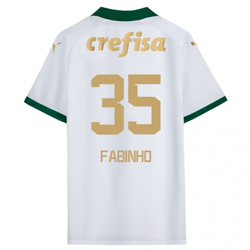 Men Football Fabinho #35 White Green Away Jersey 2024/25 T-Shirt Uk