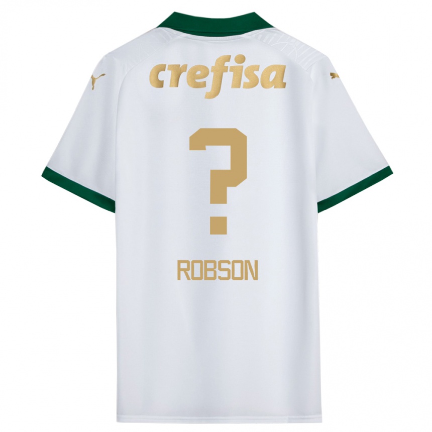 Men Football Robson #0 White Green Away Jersey 2024/25 T-Shirt Uk