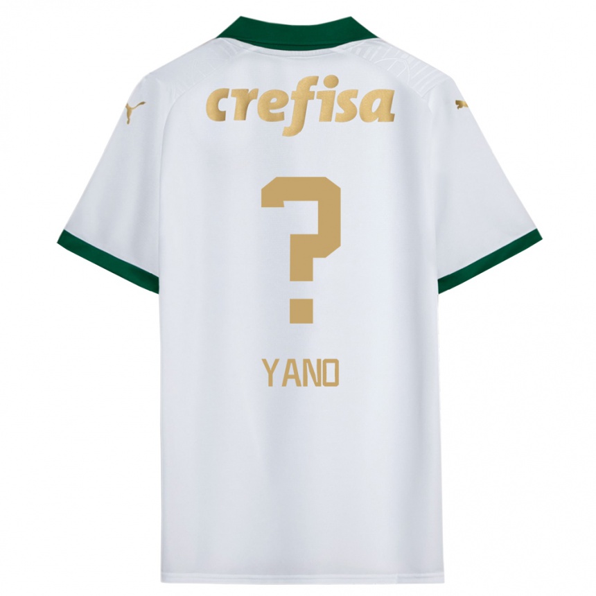 Men Football Luiz Yano #0 White Green Away Jersey 2024/25 T-Shirt Uk