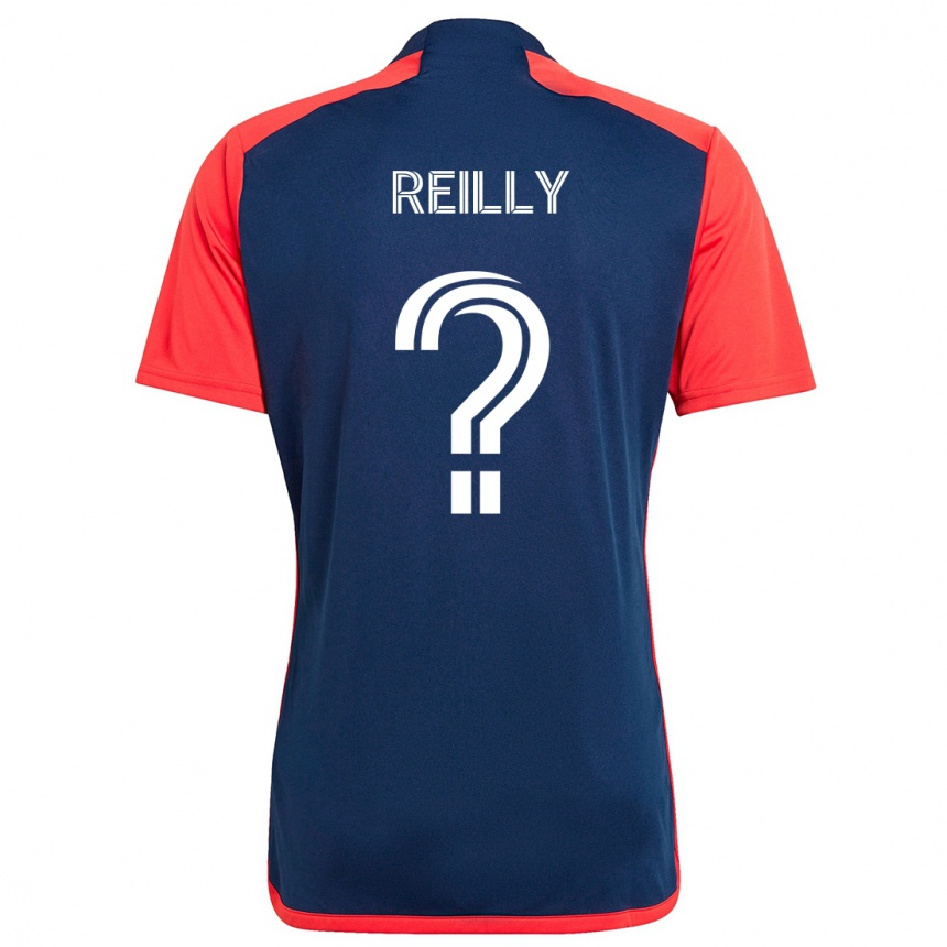 Women Football Aidan Reilly #0 Blue Red Home Jersey 2024/25 T-Shirt Uk