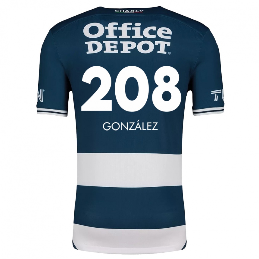 Women Football Osvaldo González #208 Blue White Home Jersey 2024/25 T-Shirt Uk