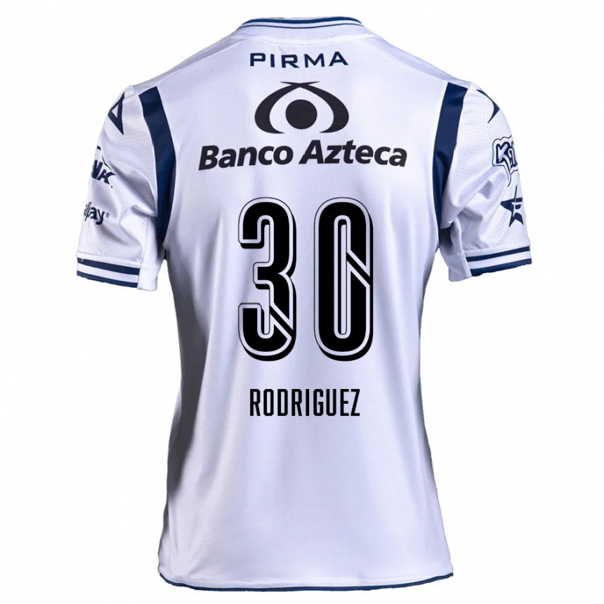 Women Football Jesús Rodríguez #30 White Navy Blue Home Jersey 2024/25 T-Shirt Uk