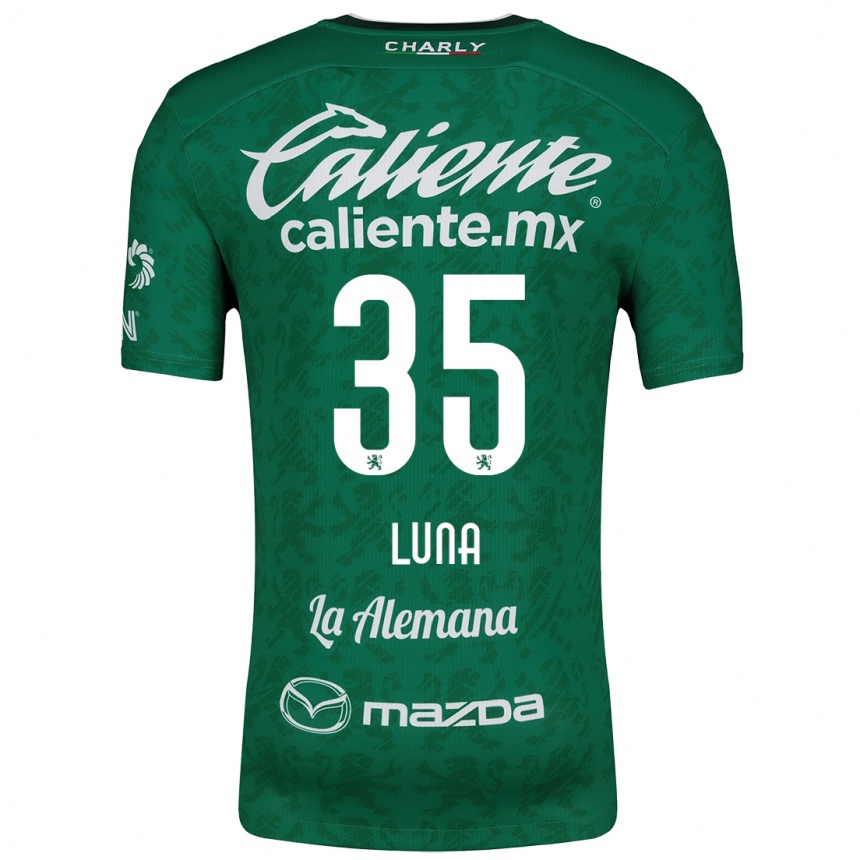 Women Football Diego Luna #35 Green White Home Jersey 2024/25 T-Shirt Uk